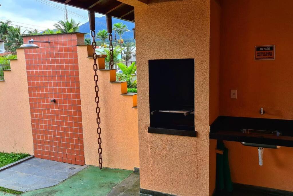 100Mts Da Praia Com Churrasqueira, Piscina E Wi-Fi Карагуататуба Екстериор снимка